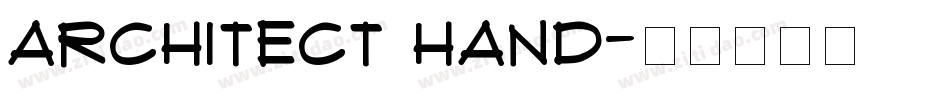 Architect Hand字体转换